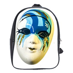 Porcelain Mask Minature Mask School Bag (xl) by Sapixe