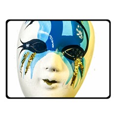 Porcelain Mask Minature Mask Double Sided Fleece Blanket (small)  by Sapixe