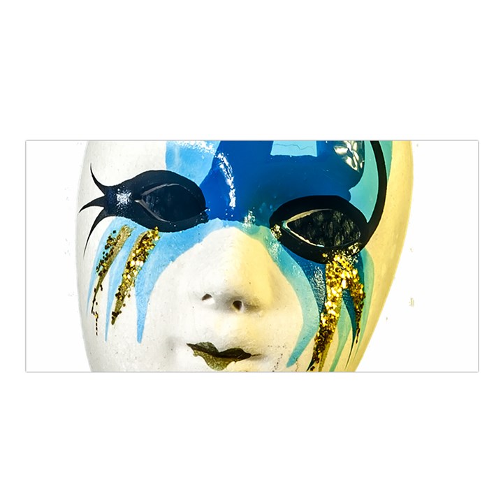 Porcelain Mask Minature Mask Satin Shawl