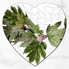 Leaves Plant Branch Nature Foliage Jigsaw Puzzle (heart)