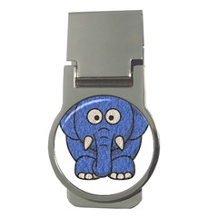 Elephant Animal Cartoon Elephants Money Clips (round)  by Sapixe