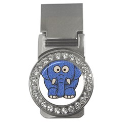 Elephant Animal Cartoon Elephants Money Clips (cz)  by Sapixe