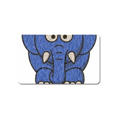 Elephant Animal Cartoon Elephants Magnet (name Card) by Sapixe