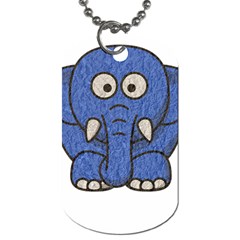 Elephant Animal Cartoon Elephants Dog Tag (one Side) by Sapixe