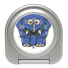 Elephant Animal Cartoon Elephants Travel Alarm Clocks by Sapixe