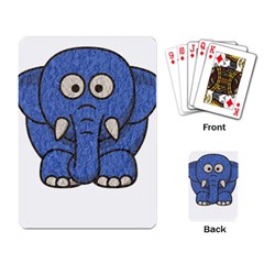 Elephant Animal Cartoon Elephants Playing Card by Sapixe