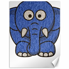 Elephant Animal Cartoon Elephants Canvas 36  X 48   by Sapixe