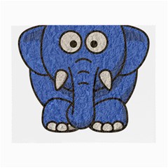 Elephant Animal Cartoon Elephants Small Glasses Cloth (2-side) by Sapixe