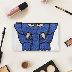 Elephant Animal Cartoon Elephants Cosmetic Bag (small)  by Sapixe