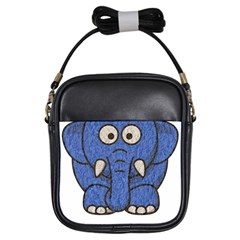 Elephant Animal Cartoon Elephants Girls Sling Bags by Sapixe