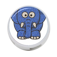 Elephant Animal Cartoon Elephants 4-port Usb Hub (one Side) by Sapixe