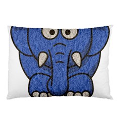 Elephant Animal Cartoon Elephants Pillow Case (two Sides) by Sapixe