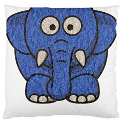 Elephant Animal Cartoon Elephants Large Cushion Case (one Side) by Sapixe