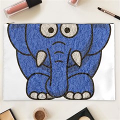 Elephant Animal Cartoon Elephants Cosmetic Bag (xxl)  by Sapixe