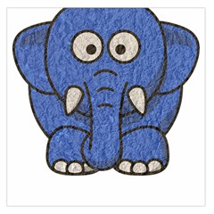 Elephant Animal Cartoon Elephants Large Satin Scarf (square) by Sapixe