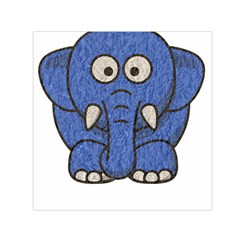 Elephant Animal Cartoon Elephants Small Satin Scarf (square) by Sapixe