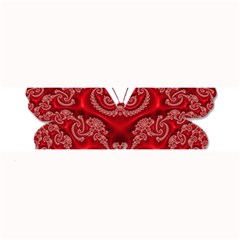 Butterfly Red Fractal Art Nature Large Bar Mats by Sapixe