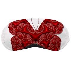 Butterfly Red Fractal Art Nature Sleeping Masks by Sapixe