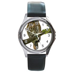 Owl Bird Round Metal Watch