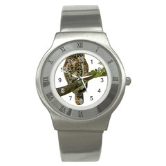 Owl Bird Stainless Steel Watch by Sapixe