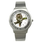 Owl Bird Stainless Steel Watch Front