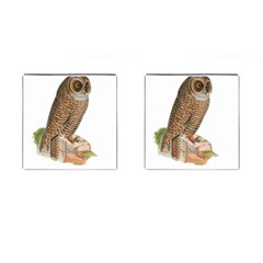 Bird Owl Animal Vintage Isolated Cufflinks (square) by Sapixe