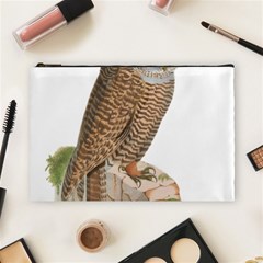 Bird Owl Animal Vintage Isolated Cosmetic Bag (large)  by Sapixe