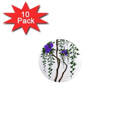 Image Cropped Tree With Flowers Tree 1  Mini Magnet (10 Pack)  by Sapixe