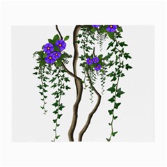 Image Cropped Tree With Flowers Tree Small Glasses Cloth (2-side) by Sapixe