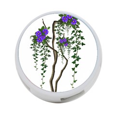 Image Cropped Tree With Flowers Tree 4-port Usb Hub (one Side) by Sapixe