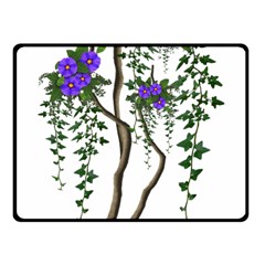 Image Cropped Tree With Flowers Tree Fleece Blanket (small) by Sapixe