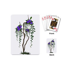 Image Cropped Tree With Flowers Tree Playing Cards (mini) 