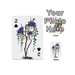 Image Cropped Tree With Flowers Tree Playing Cards 54 (mini) 