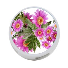 Daisies Flowers Arrangement Summer 4-port Usb Hub (one Side) by Sapixe