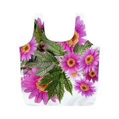 Daisies Flowers Arrangement Summer Full Print Recycle Bags (m)  by Sapixe