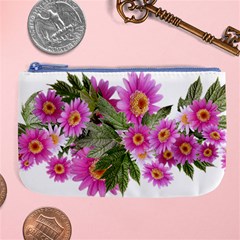 Daisies Flowers Arrangement Summer Large Coin Purse by Sapixe