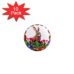 Easter Eggs Rabbit Celebration 1  Mini Magnet (10 pack) 