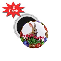 Easter Eggs Rabbit Celebration 1.75  Magnets (10 pack) 