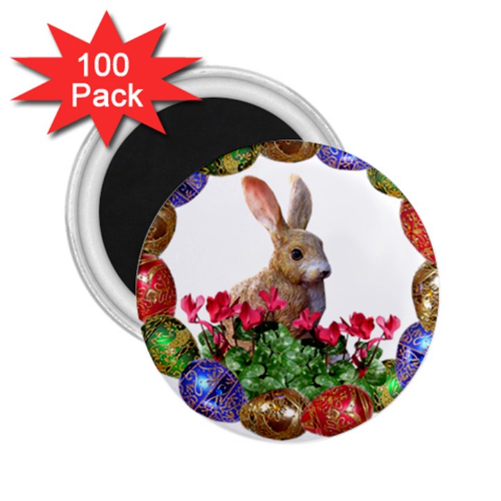 Easter Eggs Rabbit Celebration 2.25  Magnets (100 pack) 