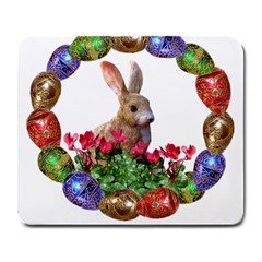 Easter Eggs Rabbit Celebration Large Mousepads