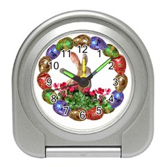 Easter Eggs Rabbit Celebration Travel Alarm Clocks