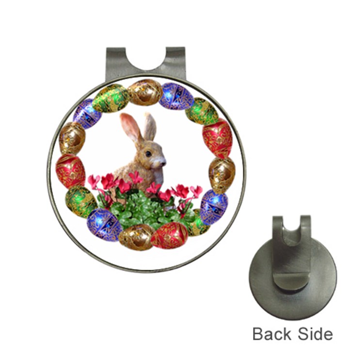 Easter Eggs Rabbit Celebration Hat Clips with Golf Markers