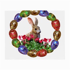 Easter Eggs Rabbit Celebration Small Glasses Cloth