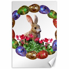 Easter Eggs Rabbit Celebration Canvas 24  x 36 