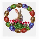 Easter Eggs Rabbit Celebration Medium Glasses Cloth (2-Side) Front