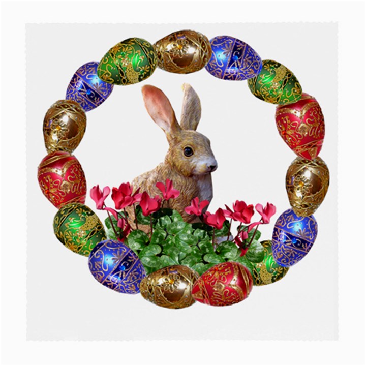 Easter Eggs Rabbit Celebration Medium Glasses Cloth (2-Side)