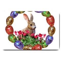 Easter Eggs Rabbit Celebration Large Doormat 