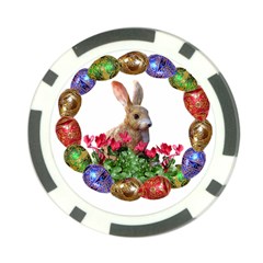 Easter Eggs Rabbit Celebration Poker Chip Card Guard