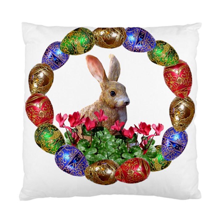 Easter Eggs Rabbit Celebration Standard Cushion Case (Two Sides)