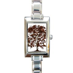 Tree Vector Ornament Color Rectangle Italian Charm Watch by Sapixe